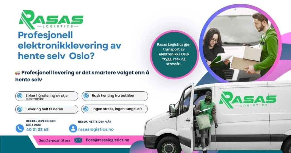 Profesjonell elektronikklevering eller hente selv i Oslo?