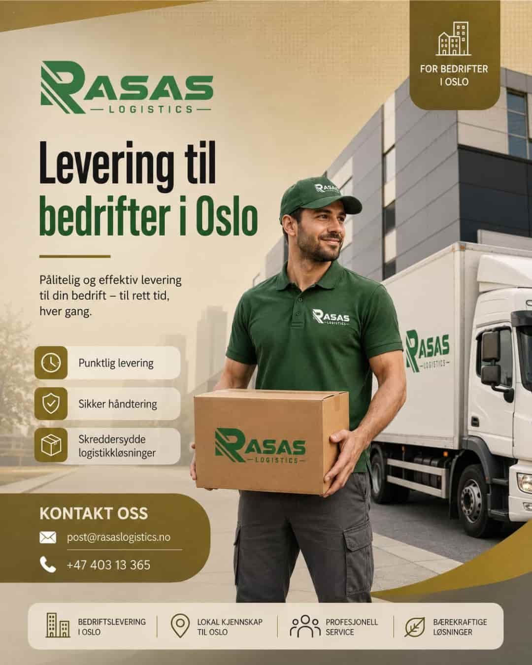 Levering til bedrifter i Oslo: kapasitet, rutiner og én å ringe når det haster