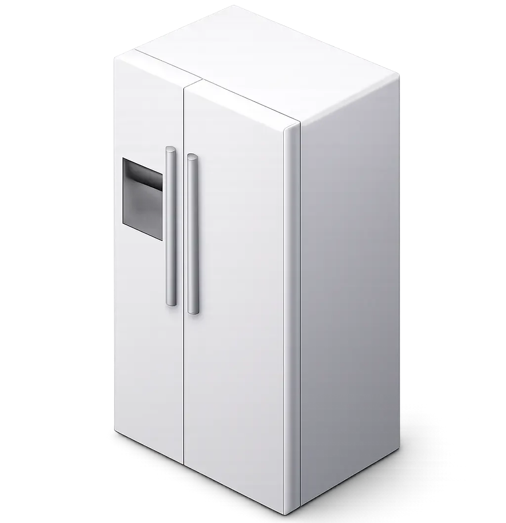 White refrigerator for appliance delivery in Oslo.
